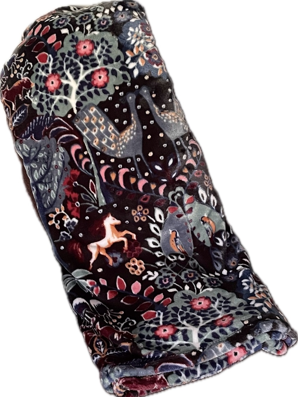 Vera Bradley “Enchantment” Vintage Plush Throw Blanket
